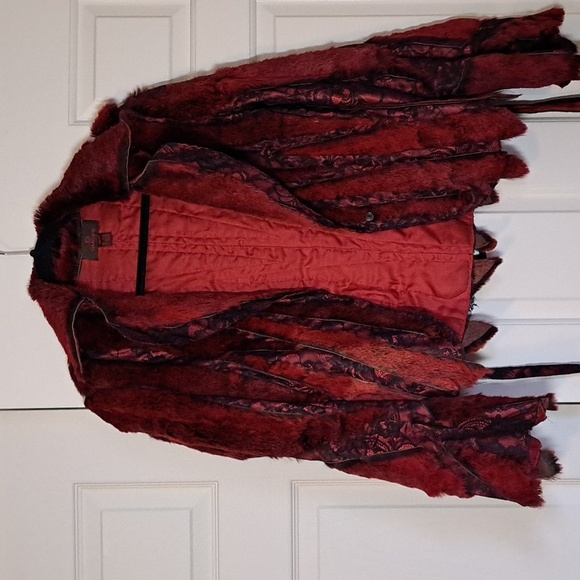 Danier Leather Jackets & Blazers - Ladies Danier Leather Rabbit Fur and Lace Jacket XS